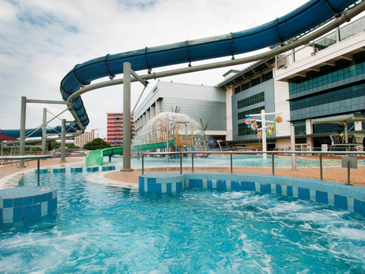Adult swimming during lessons