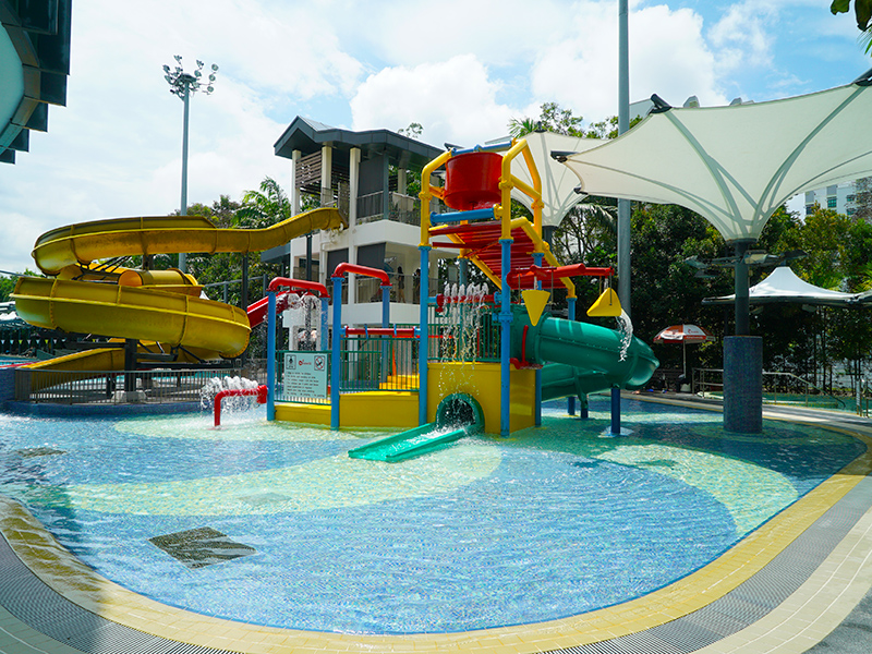 Adult swimming during lessons